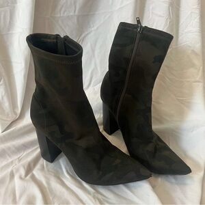 Jeffrey Campbell Siren Camo Neoprene Heeled Boots